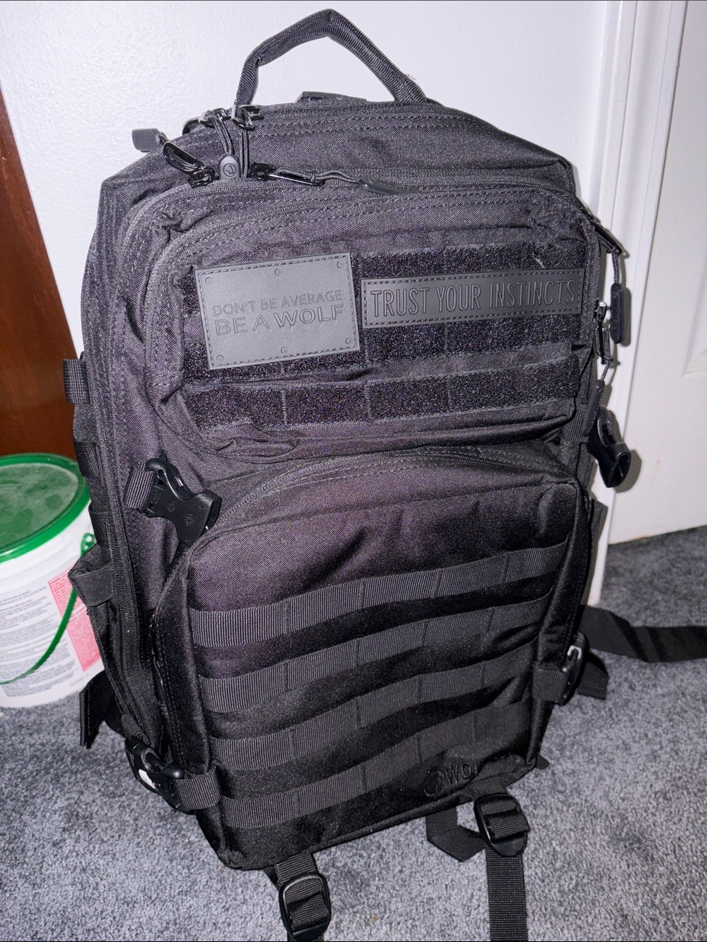 Tactical Black Men’s Backpack - Durable MOLLE Daypack